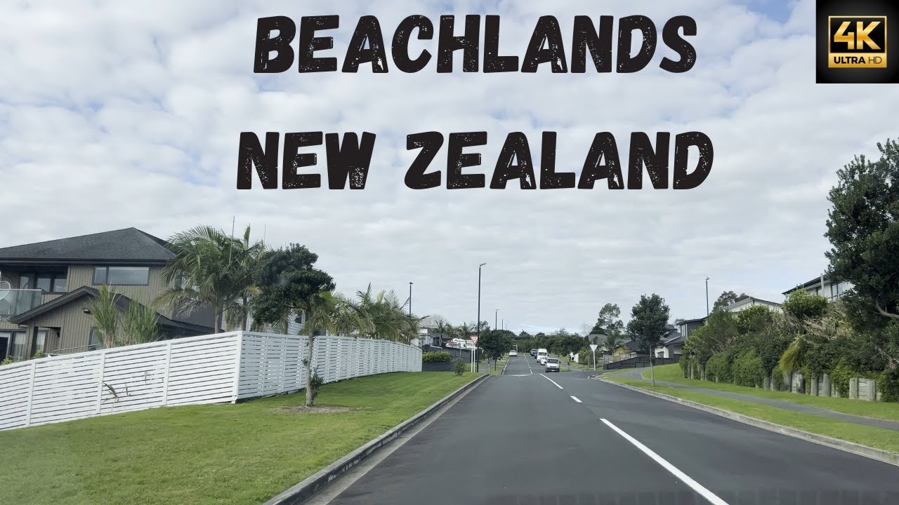 🚗 Beach-lands Suburb Drive Tour | Scenic Coastal Suburb of Auckland 🌊🏡 | 4K NZ Drive