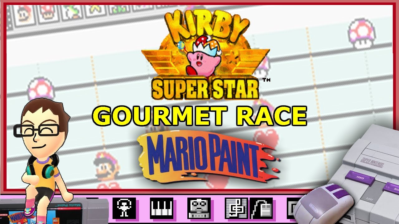 Gourmet Race from Kirby Superstar on Mario Paint