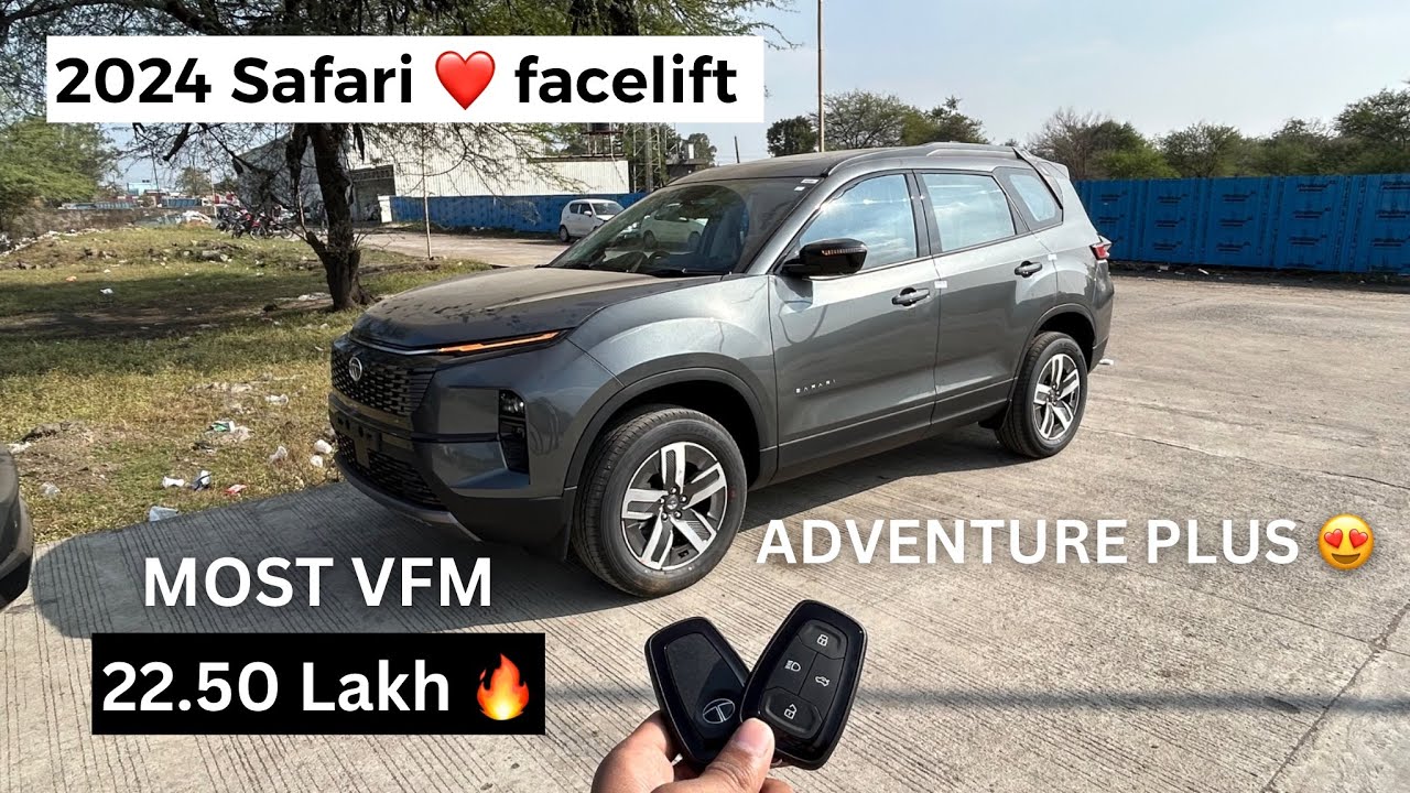 New Tata Safari ❤️ facelift 2024 Adventure plus @22.50L🔥 Most Value for money #tata #safarifacelift