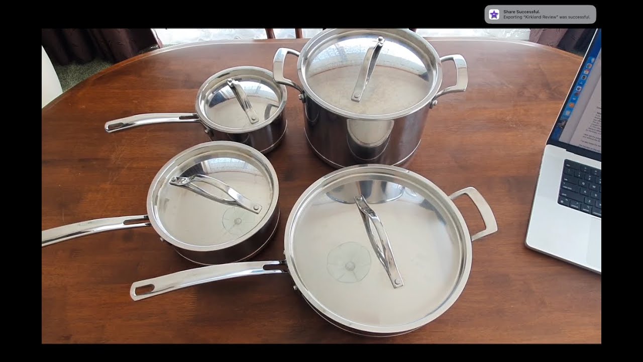 Full Review - Kirkland Signature Stainless Cookware Set 5-ply Copper Core