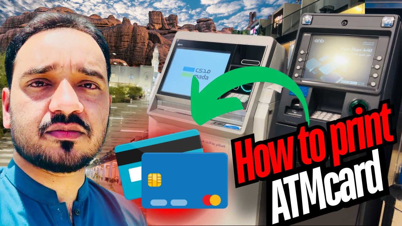 How to print ATM card from self service machine | Arab National Bank|@travelwithMAMK