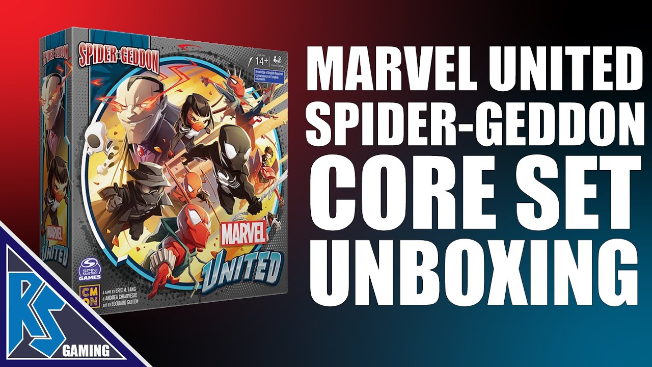 Unboxing - Marvel United: Spider-Geddon | CMON Games and Spin Master