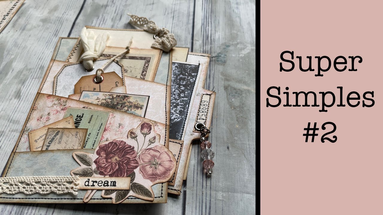 Super Simples #2: Stacked Pocket with Hidden File Folder, Junk Journaling Tutorial