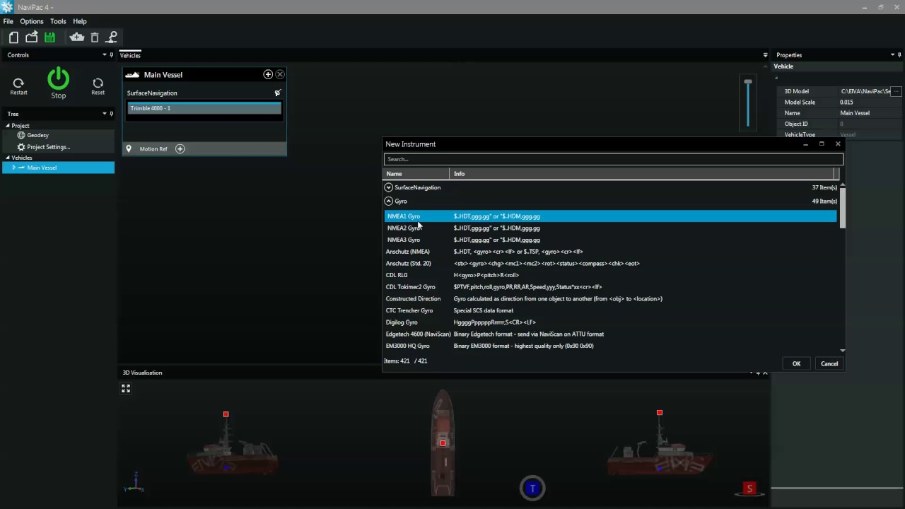 EIVA NaviSuite - Multibeam and hydrographic surveys - Easy configuration in NaviPac