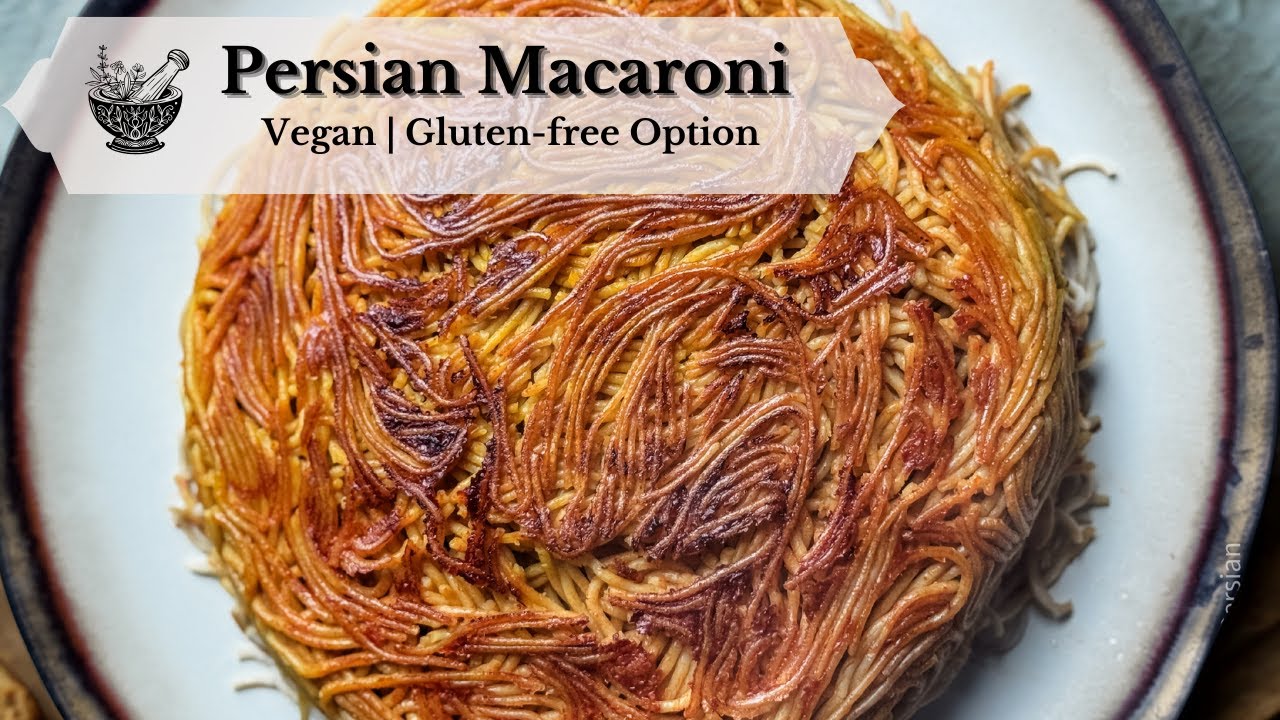 Persian Macaroni Recipe | Iranian Spaghetti with Crispy Tahdig 🍝🇮🇷