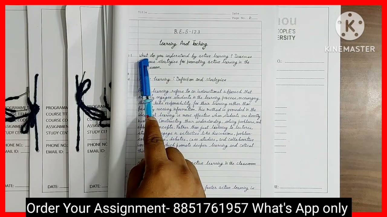 IGNOU B. ED Assignment 2024-25 | Ignou Assignment kaise Bnaye 2025 | Ignou Handwritten Assignment