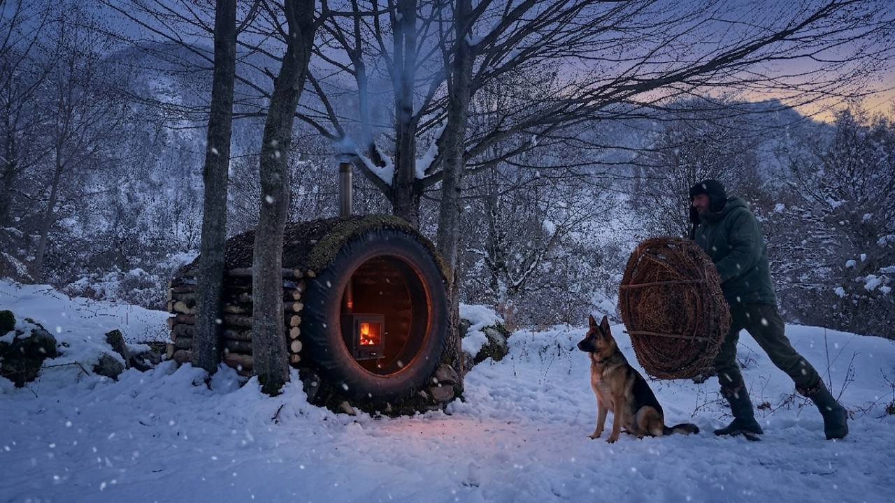 I Built a Warm Winter Capsule in the Freezing Snow