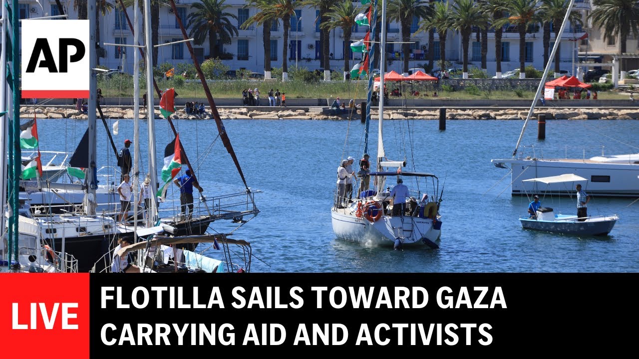 Global Sumud Flotilla LIVE: Boats sail toward Gaza carrying aid and activists