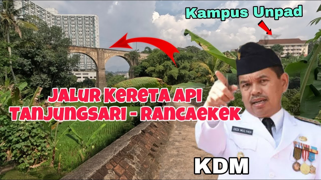 KONDISI TERKINI JALUR KERETA API TANJUNGSARI - RANCAEKEK YG AKAN DIAKTIFKAN LAGI OLEH KDM