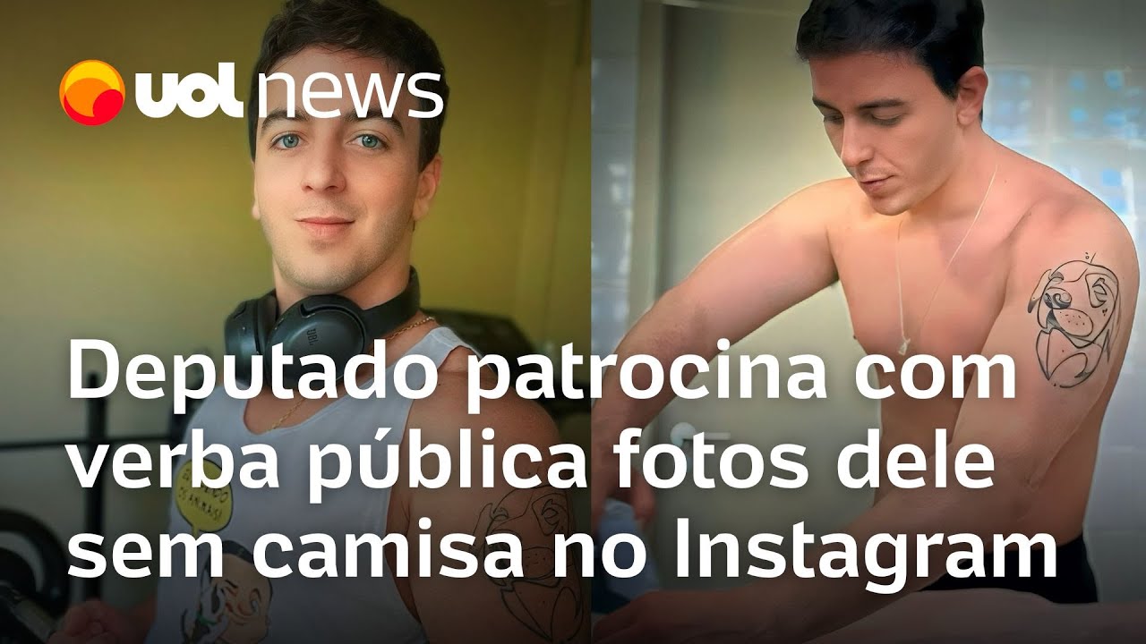 Deputado patrocina com verba p&uacute;blica fotos dele sem camisa no Instagram