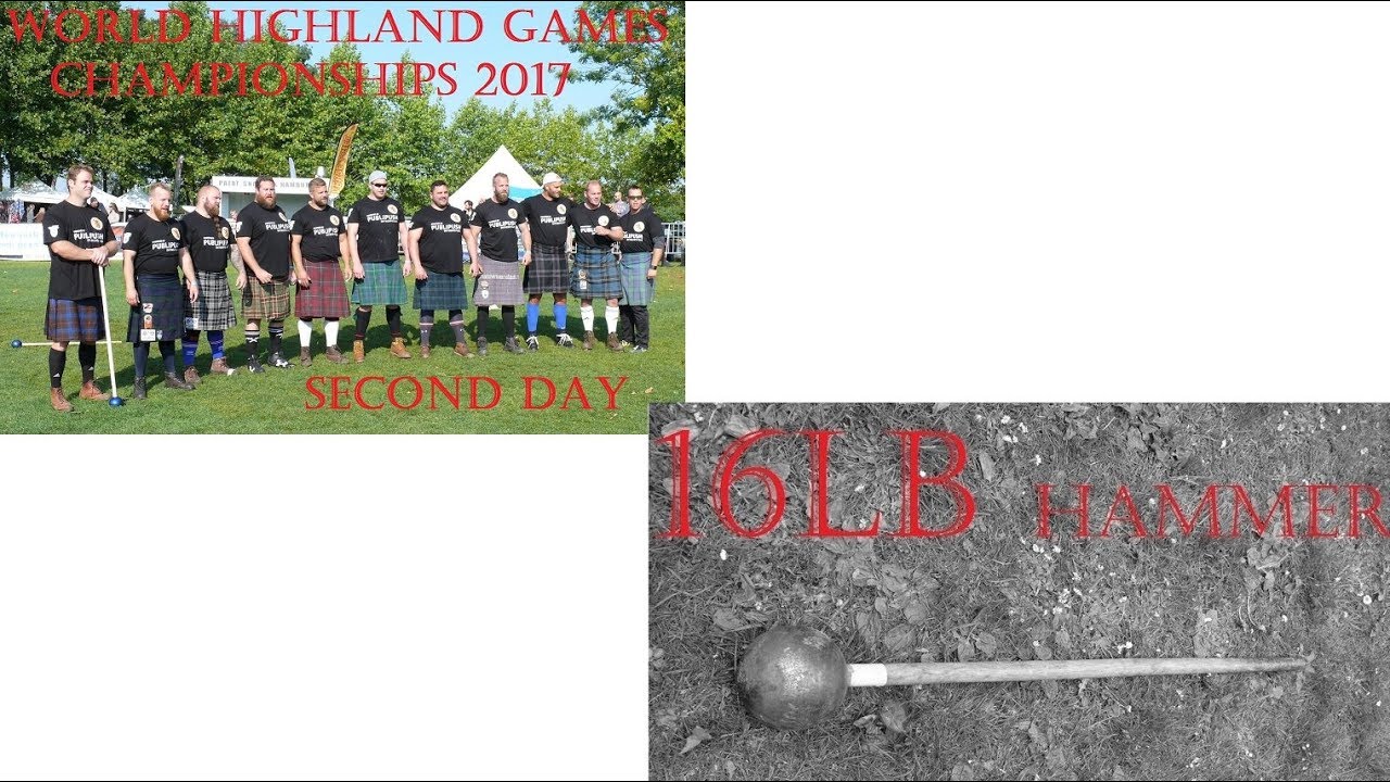 World Highland Games Championships 2017, FOURTH EVENT: 16 lb HAMMER.