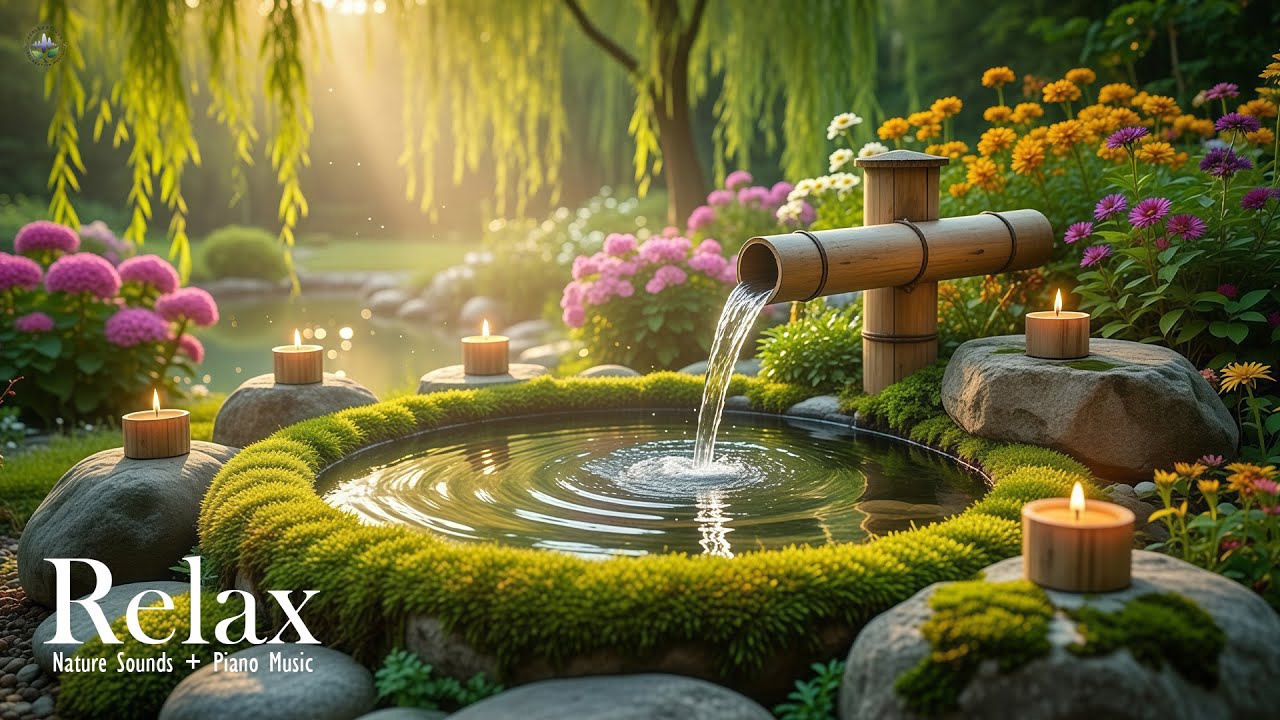 Healing Piano With Soothing Water Sounds 🌿 Insomnia Relief, Calm Anxiety & Depression, Deep Sleep