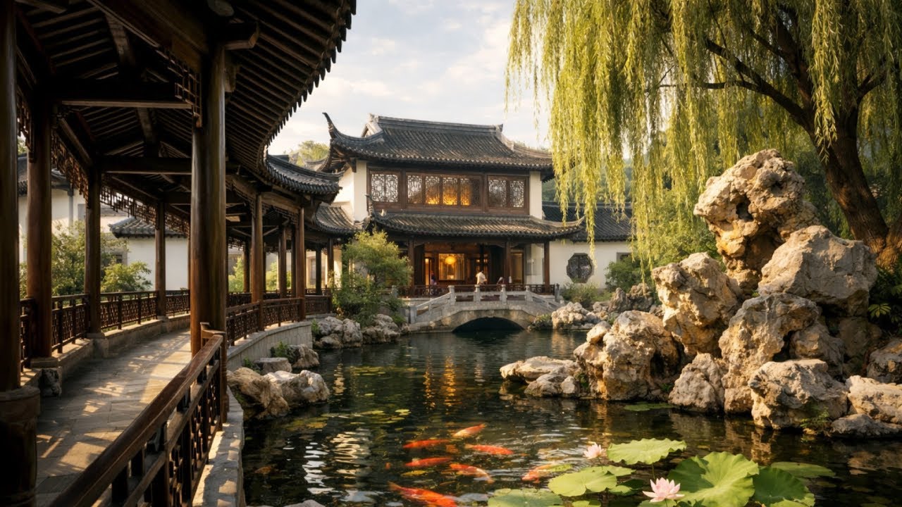 白族三坊一照壁，爺爺帶我參觀自家名居，全紅木裝潢還有現代影音房。 農村中國的別墅【快意村夫】