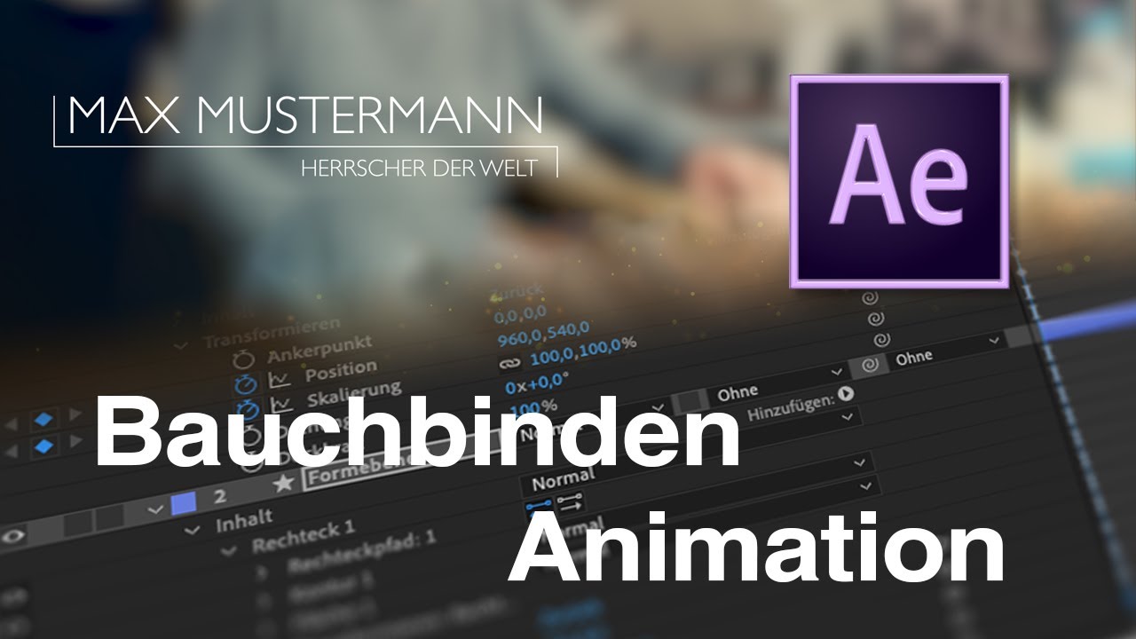 Bauchbinden-Animation in After Effects (Tutorial)