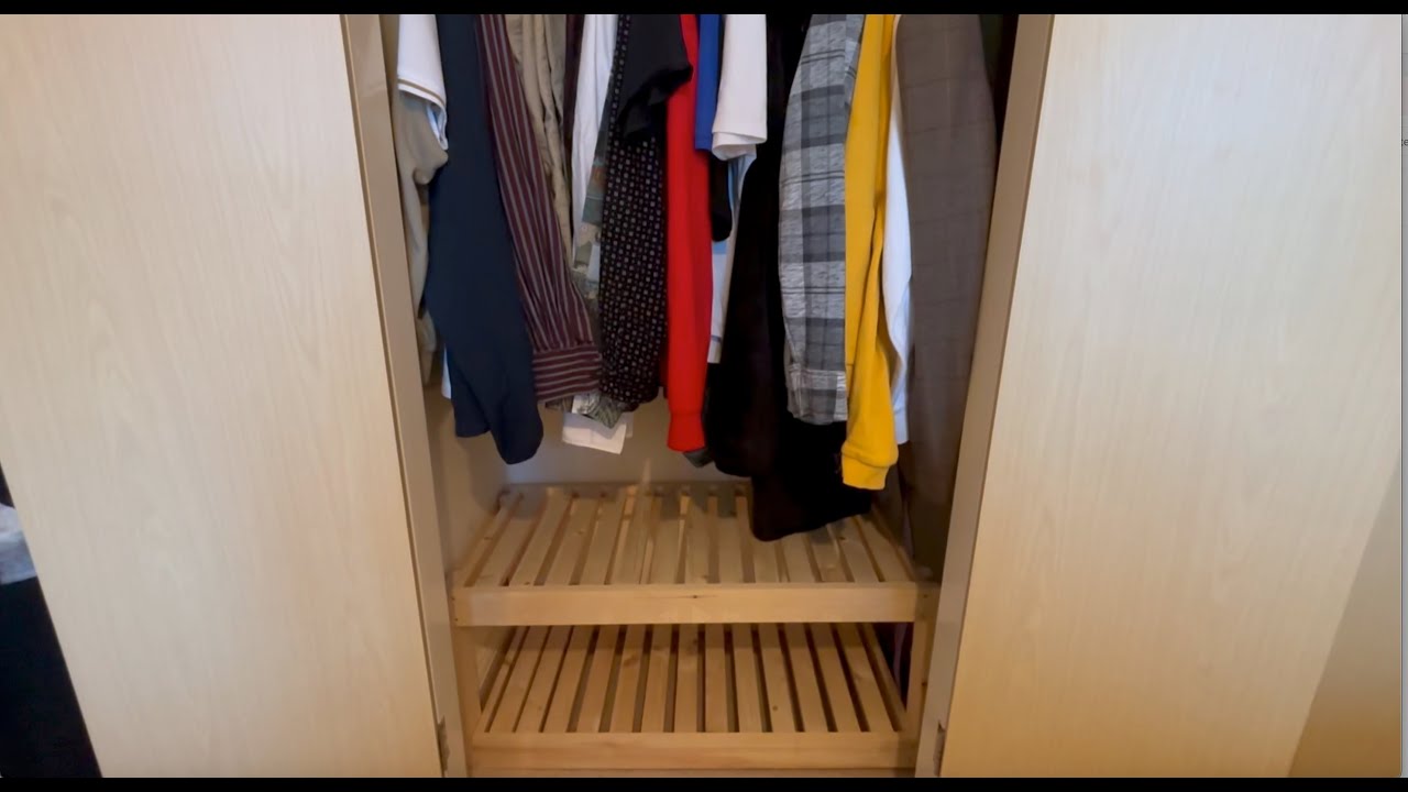 Making a Wooden Slatted Wardrobe Shelving Unit