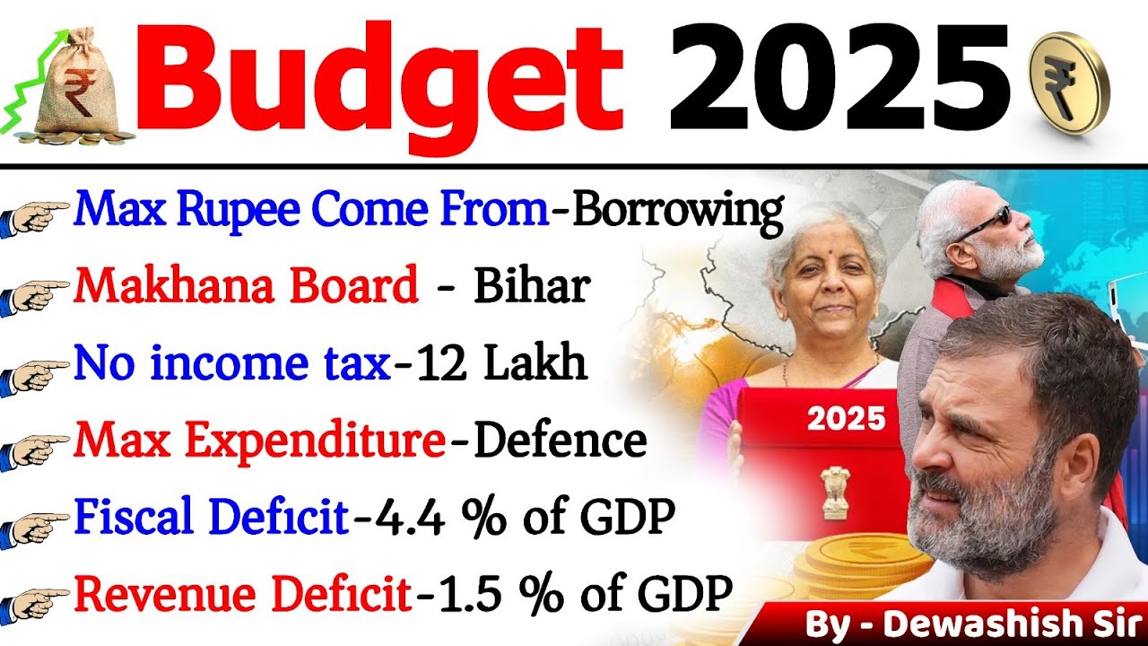 Budget 2025 | Complete Analysis | Budget 2025-26 | Budget 2025 Highlights |  Dewashish #budget2025