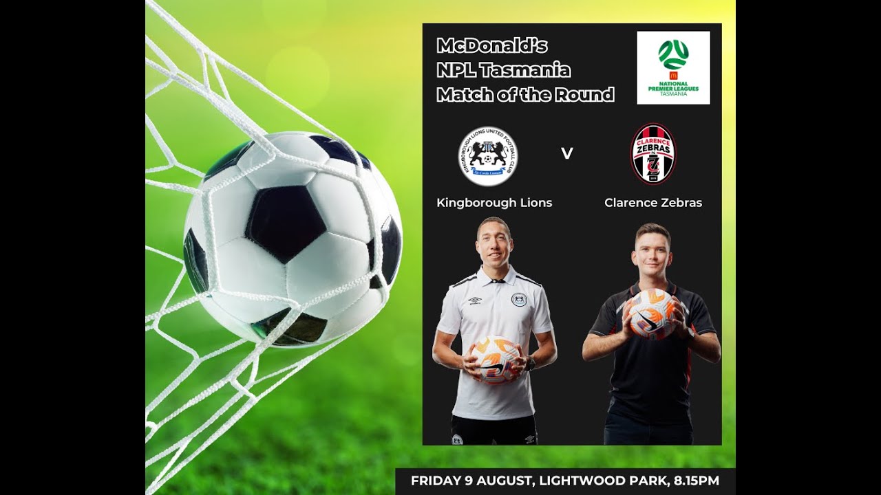 McDonald's NPL Tasmania, Round 17, Kingborough Lions v Clarence Zebras