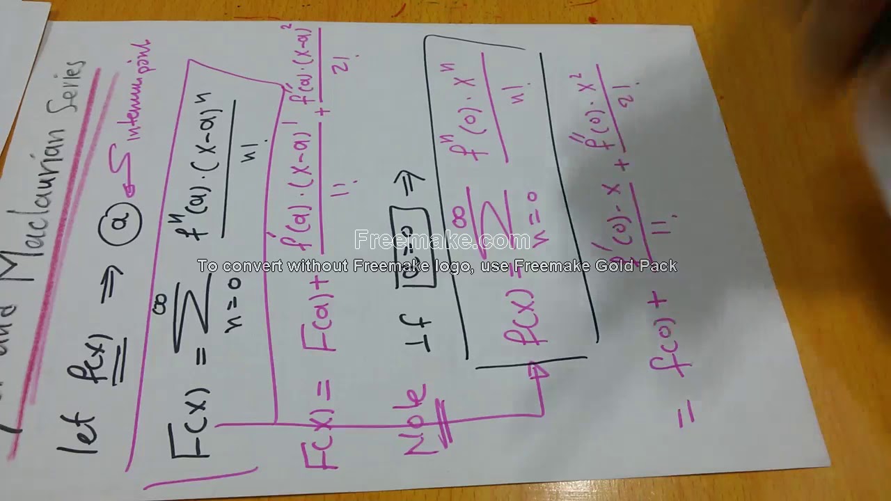 Sequences & Series 9: Taylor & Maclaurian Series  متسلسلة تاير و متسلسلة ماكلارين