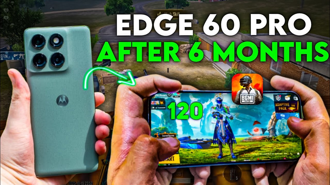 Moto Edge 60 Pro After 6 Months🔥120 FPS in BGMI⚡️Moto Edge 60 Pro Bgmi test