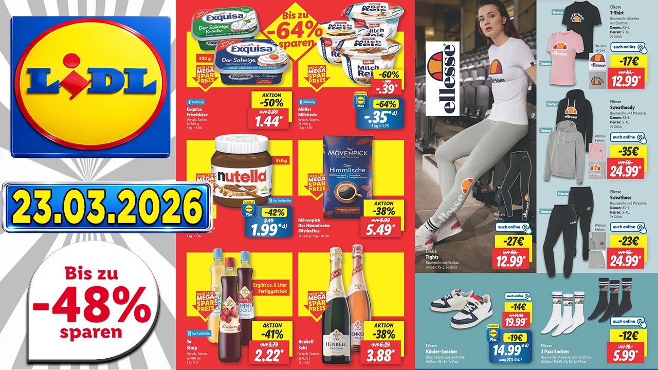 LIDL Prospekt Diese Woche – Gültig von 23.03.2026-  Angebote werbung