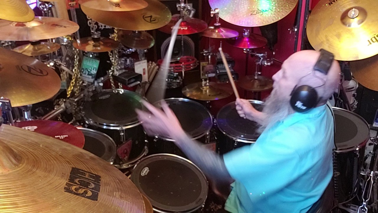 Bob Seger Rock & Roll Never Forgets Drum Whole Cover w 3 Cheesy Stick Tricks-Cell S9+-Ole Rosssillly