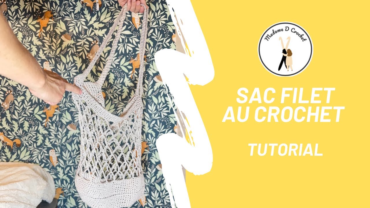 SAC FILET AU CROCHET - Tuto pour faire son sac filet au crochet 🧶