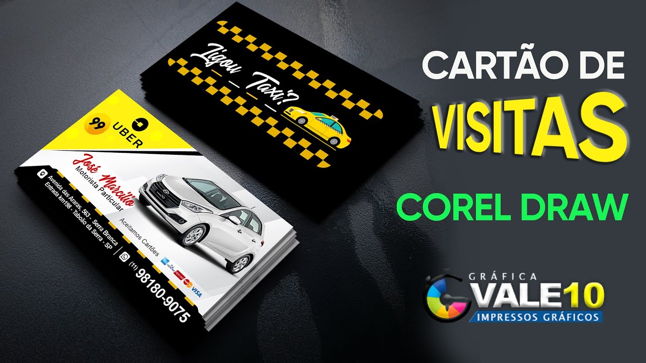 Cartão de visitas frente e verso e imprimir na Epson l3150 | Corel Draw