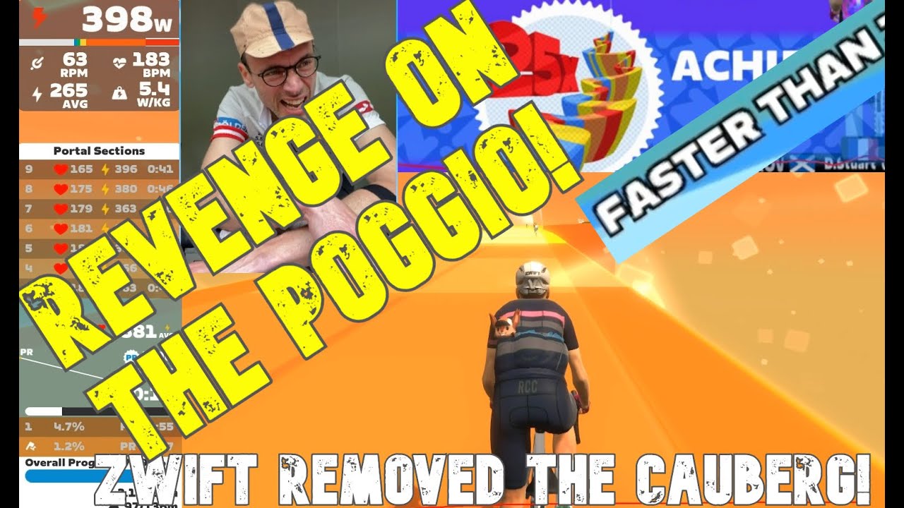ZWIFT removed THE CAUBERG XP FARM!