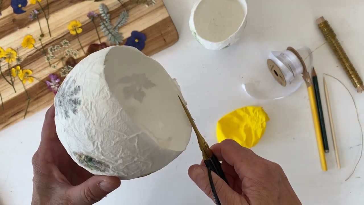 Wunderschöne Lampions mit Blüten * ganz einfach nachzumachen