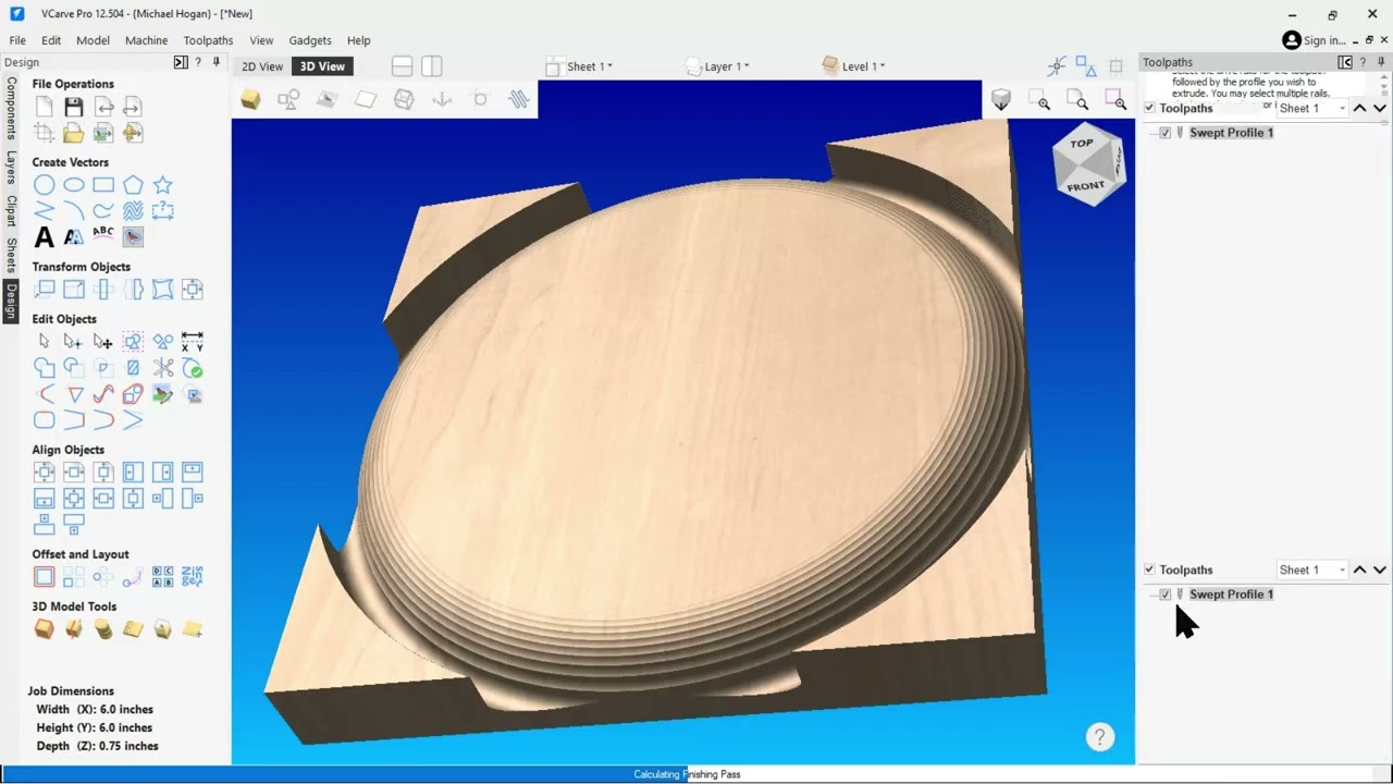 Simple Moulding Toolpath