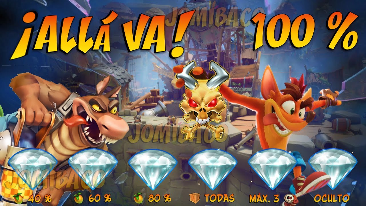 Crash Bandicoot 4 ¡Allá Va! / Acción Explosiva [Todas las Cajas y Gemas] Guía Reliquia Perfecta