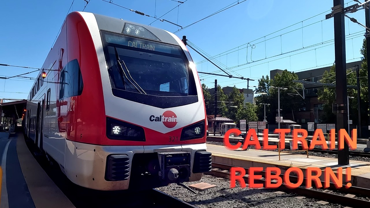 Электрическая революция Caltrain: поездка на электропоезде Stadler KISS EMU!
