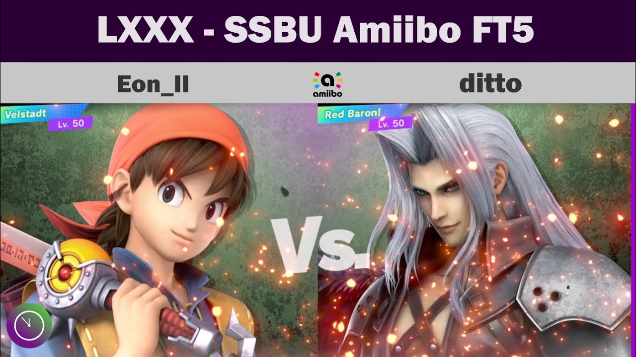 LXXX Amiibo FT5 Showcase: Eon_II - Hero v ditto - Sephiroth
