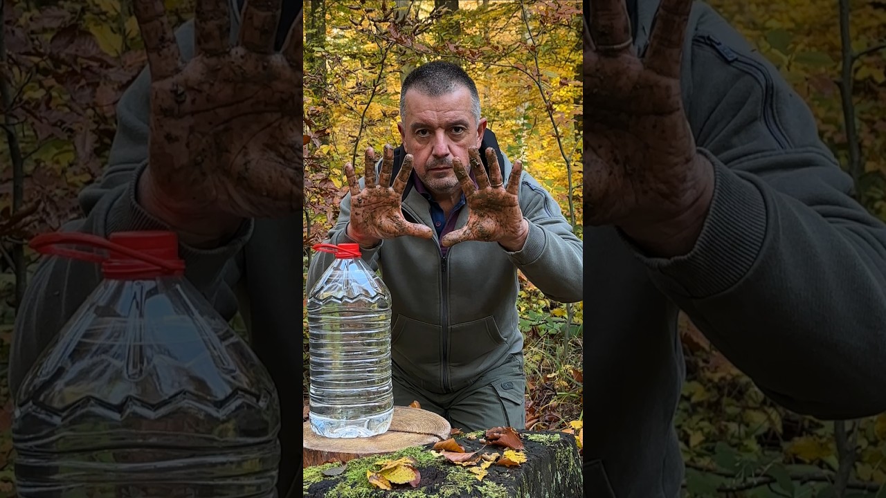 Crazy Bottle Hack in 1 Minute! #campping #skills #lifehacks
