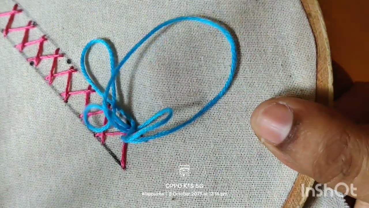 #herringbonestitch #easy border embroidery