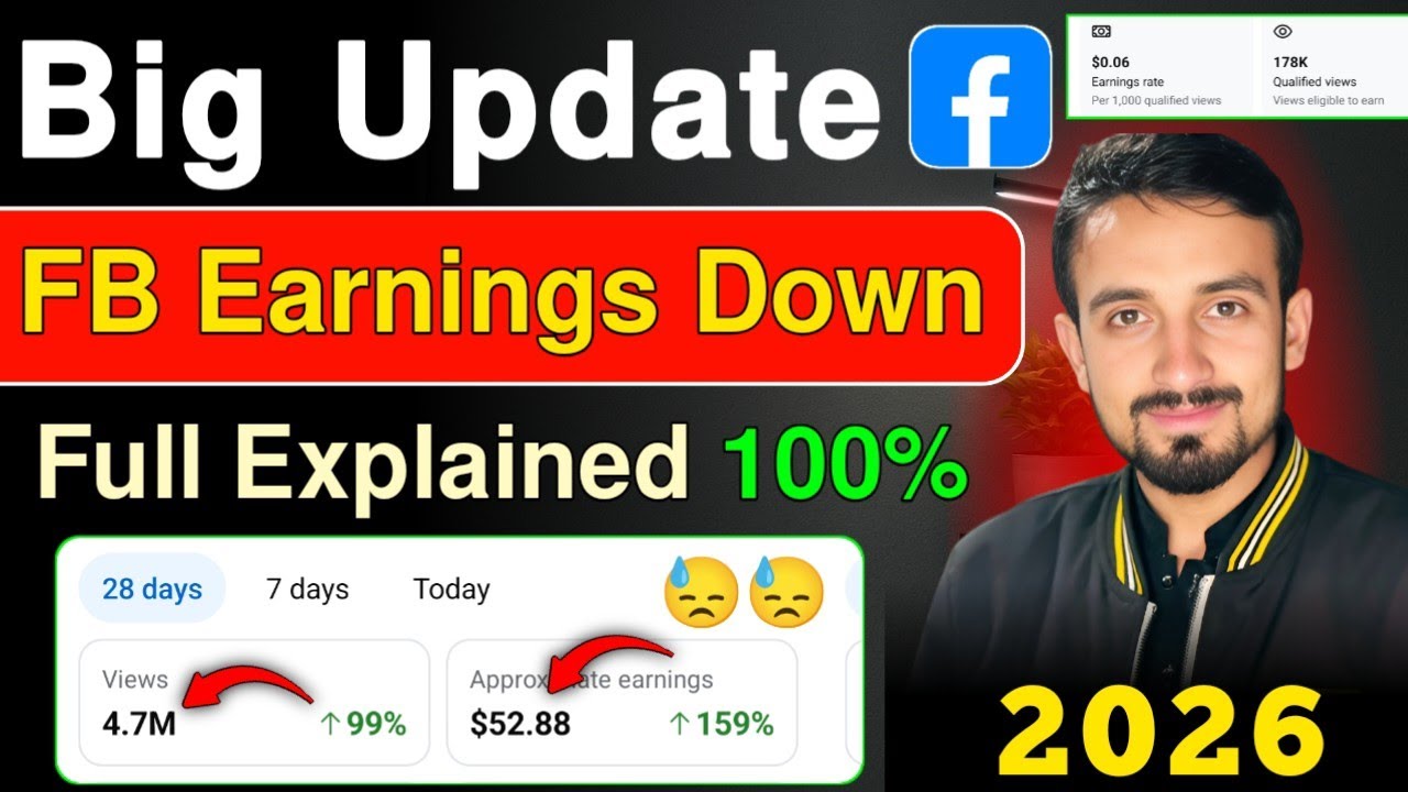 Big Update | Facebook Earnings Problem Solution | 100% working