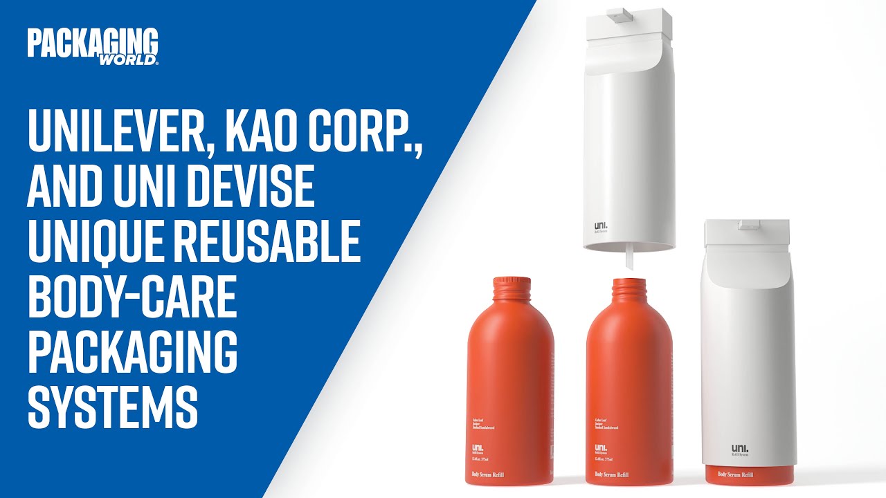 Unilever, Kao Corp., and Uni Devise Unique Reusable Body-Care Packaging Systems