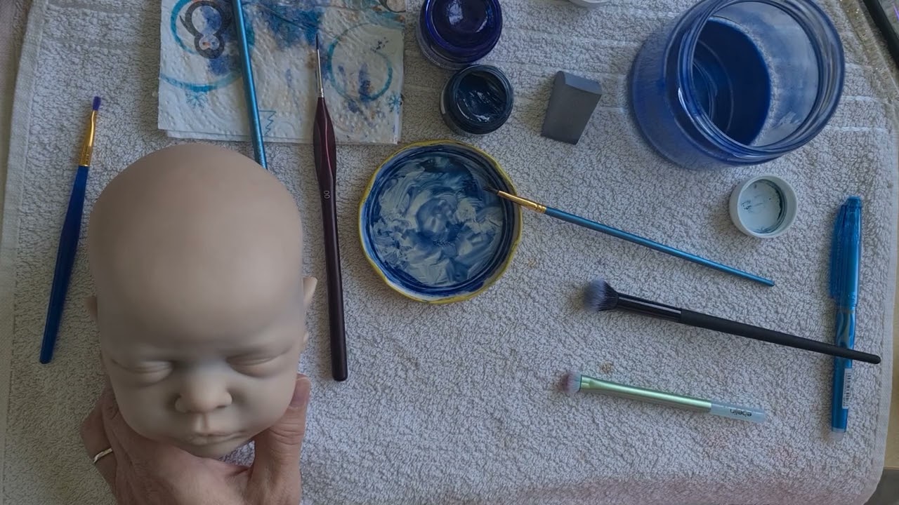 Reborn Färben: blau Details Venen/Adern