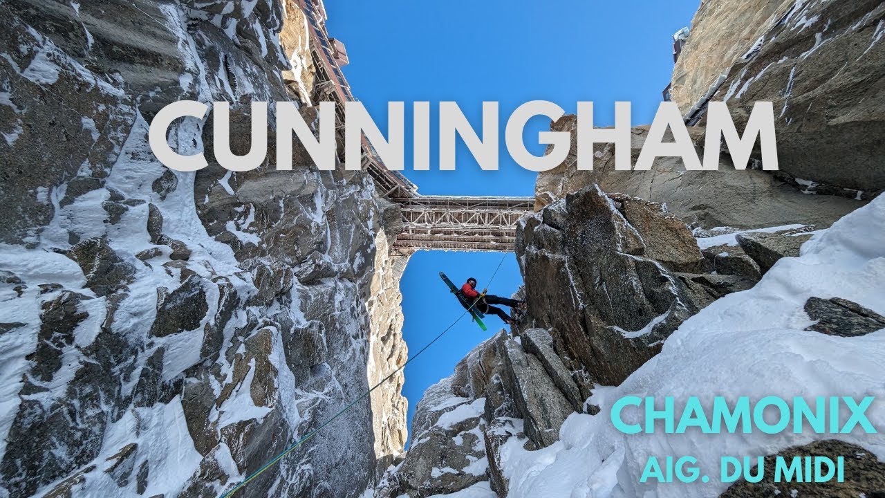 Skiing PASSERELLE/CUNNINGHAM Couloir - Aiguille du MIDI