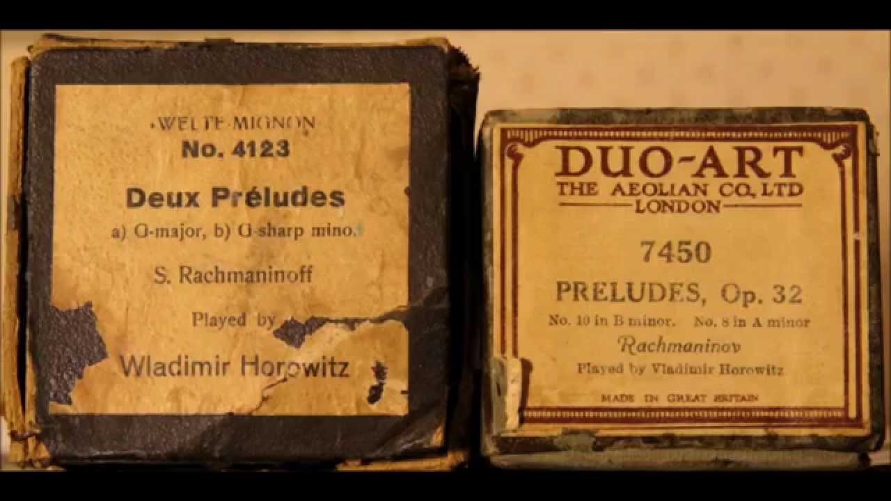 Rachmaninoff Preludes played by Vladimir Horowitz
