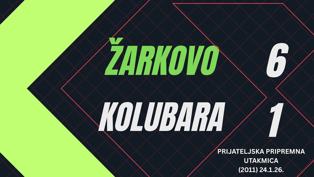 Pripremna utakmica Žarkovo - Kolubara 6-1 (2011) 24.1.26.