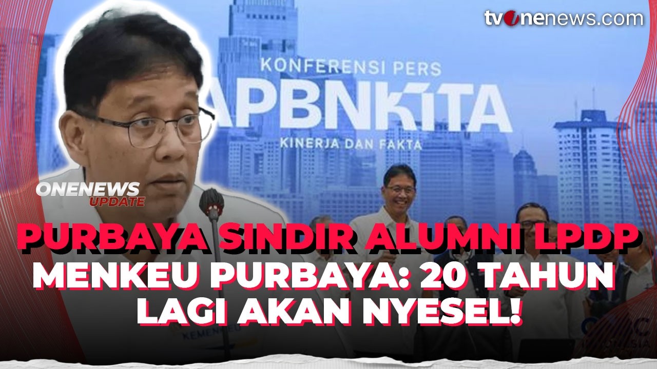 Menkeu Purbaya Sindir Alumni LPDP yang Anaknya Ogah Jadi WNI | OneNews Update
