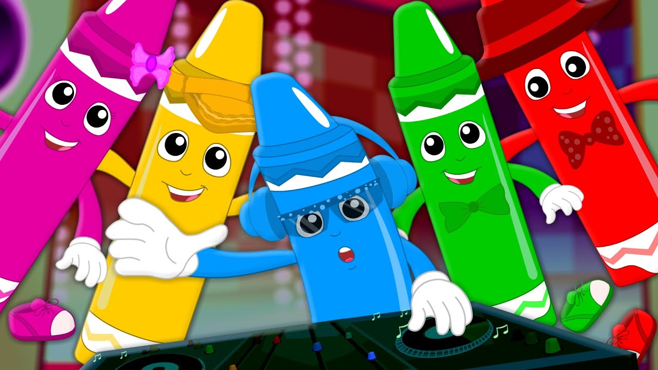Five Little Crayons | Learn Colors | Colors Song | Nursery Rhymes | Baby Videos