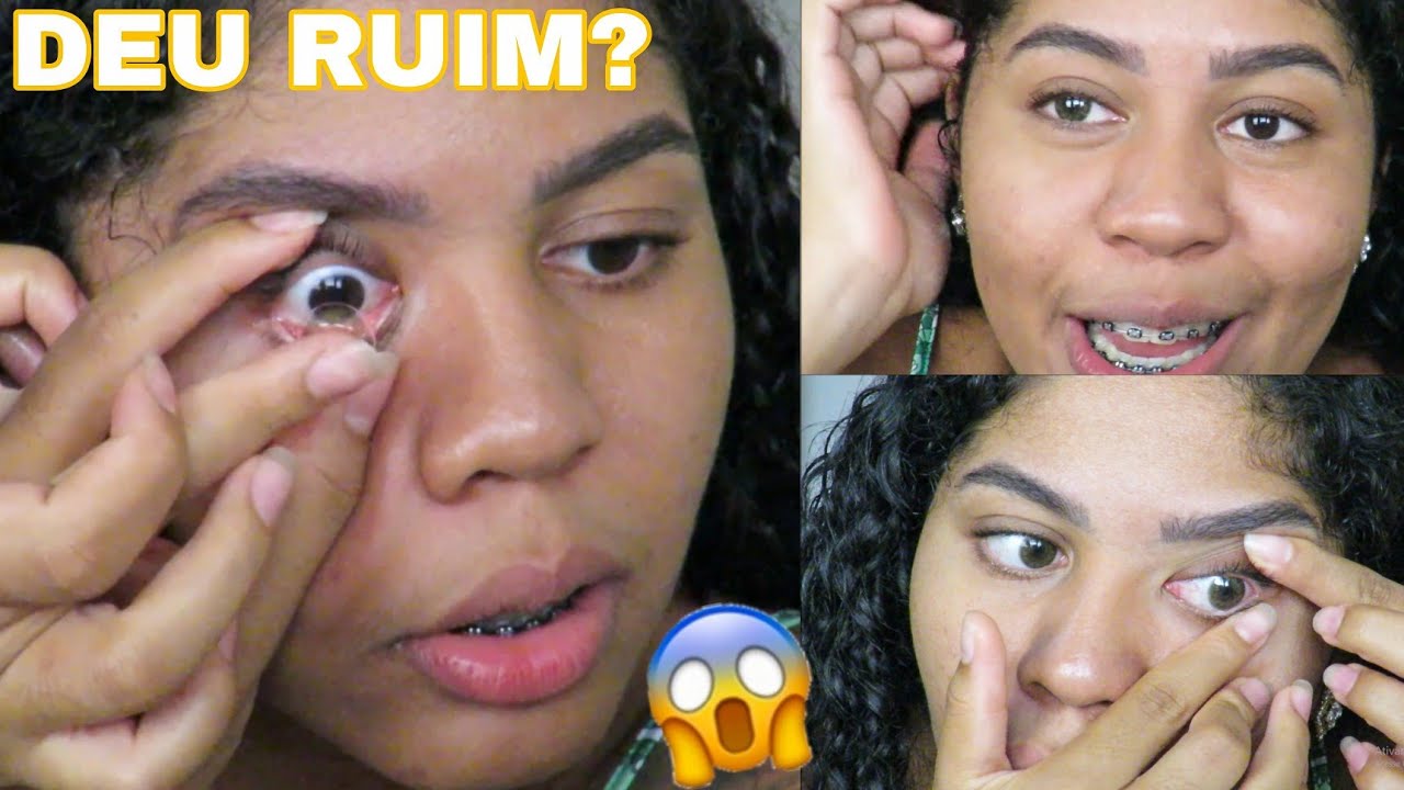 COLOCANDO LENTES DE CONTATO PELA PRIMEIRA VEZ