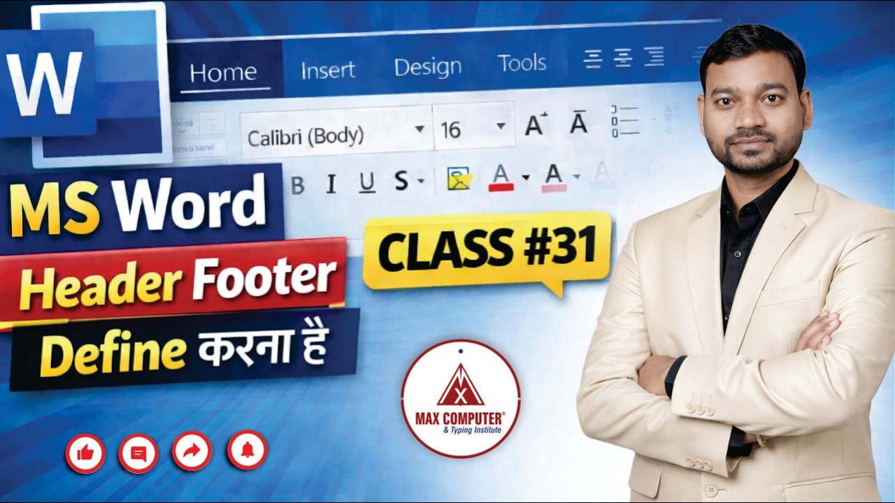 MS Word Header Footer Full Guide (Hindi) | Easy & Quick👌✔😱