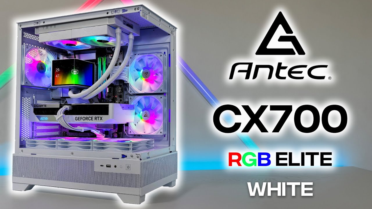 The Ultimate Budget 'Fishtank' PC Case - Antec CX700 RGB ELITE White Unboxing + PC Build