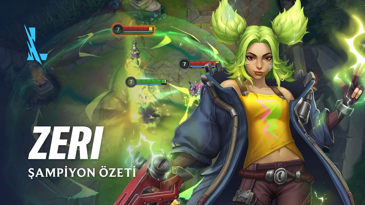 Zeri Şampiyon &Ouml;zeti | Oynanış - League of Legends: Wild Rift