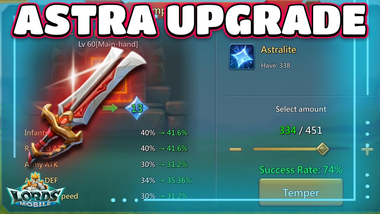 Can We Get A Big Astra Upgrade! Lords Mobile
