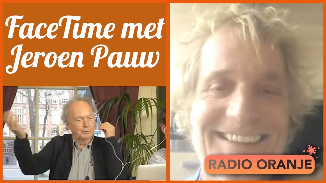 Jeroen Pauw Live FaceTime gesprek op Betty Asfalt TV Radio Oranje