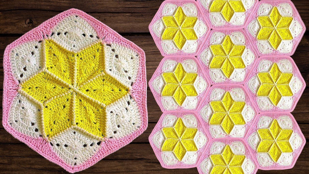 SUPER COOL CROCHET FOR  BEGINNERS 👉Biggest Crochet Star Hexagon Throws/ Bed spreads @sara1111